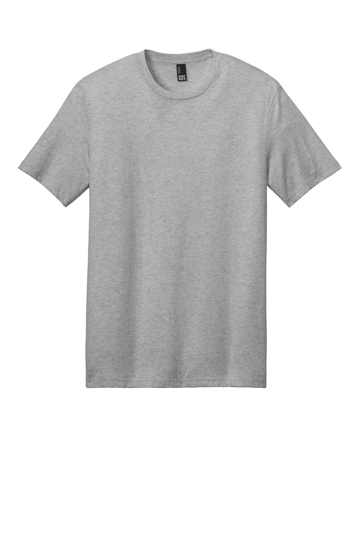 Custom Embroidered District T-Shirts  in Heathered Steel