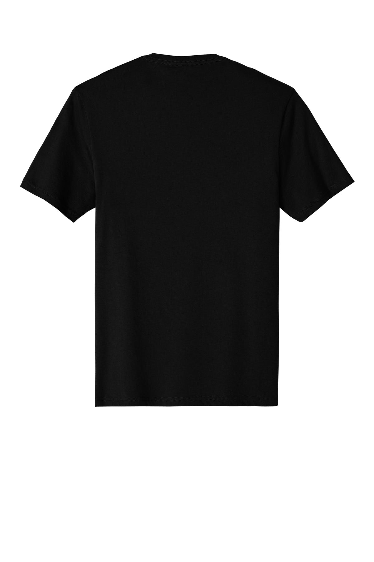 Custom Embroidered District T-Shirts  in Jet Black