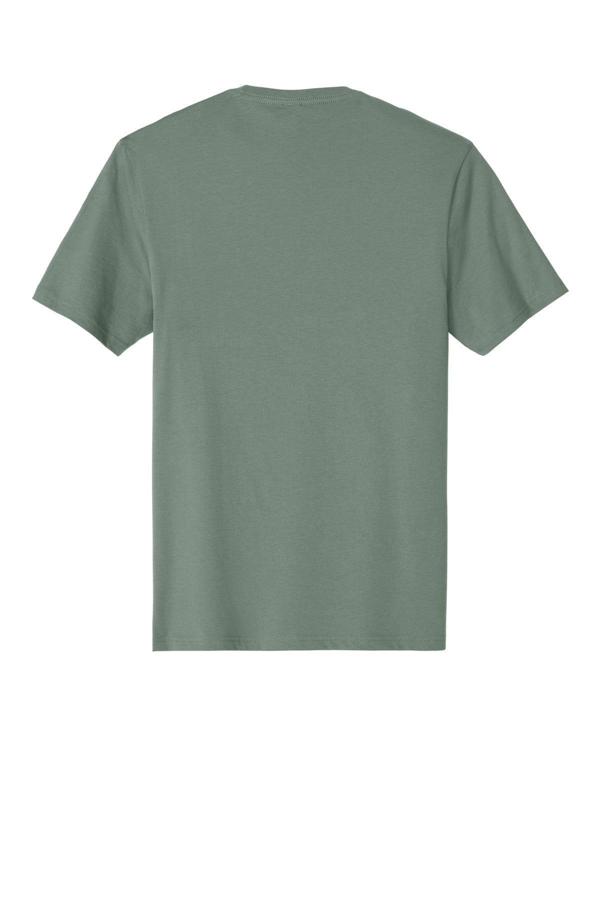 Custom Embroidered District T-Shirts  in Laurel Green