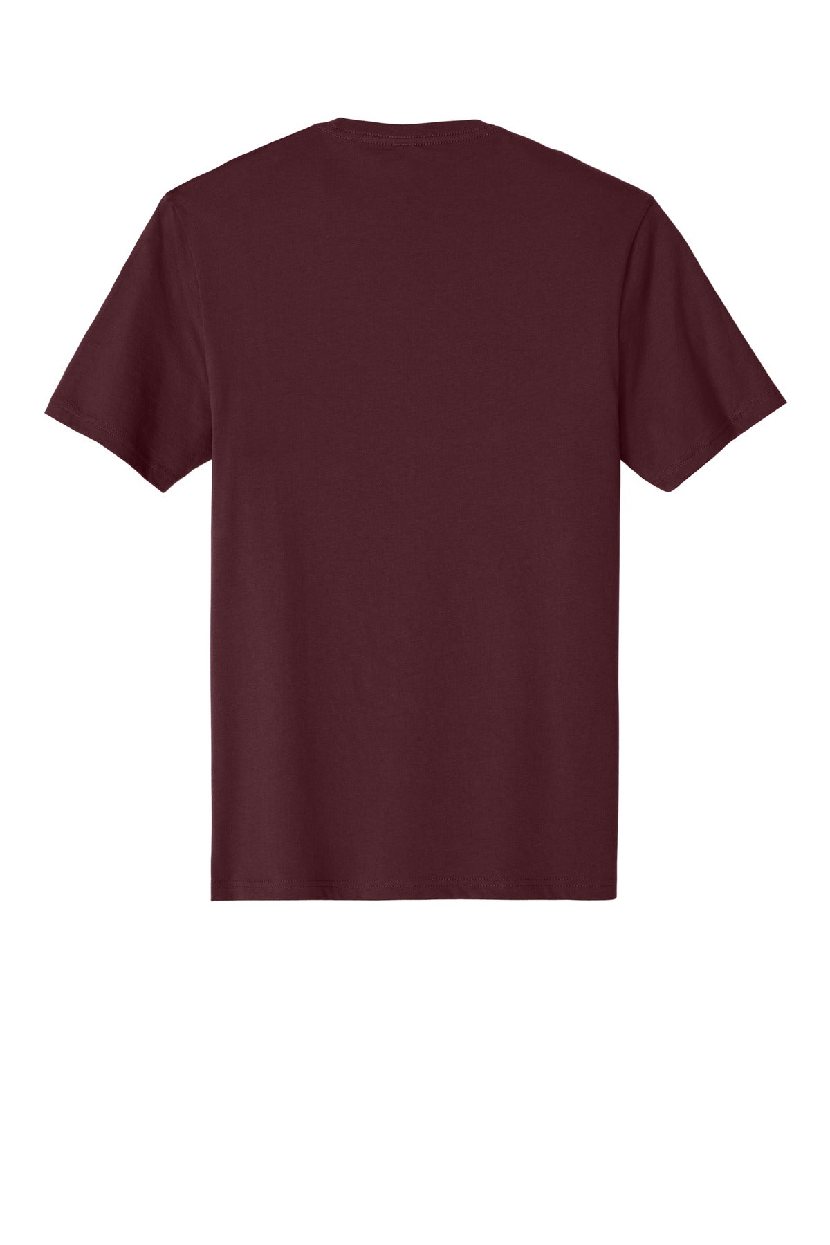 Custom Embroidered District T-Shirts  in Maroon