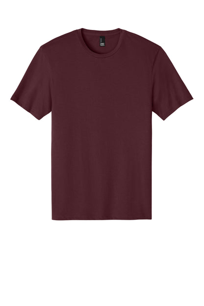 Custom Embroidered District T-Shirts  in Maroon
