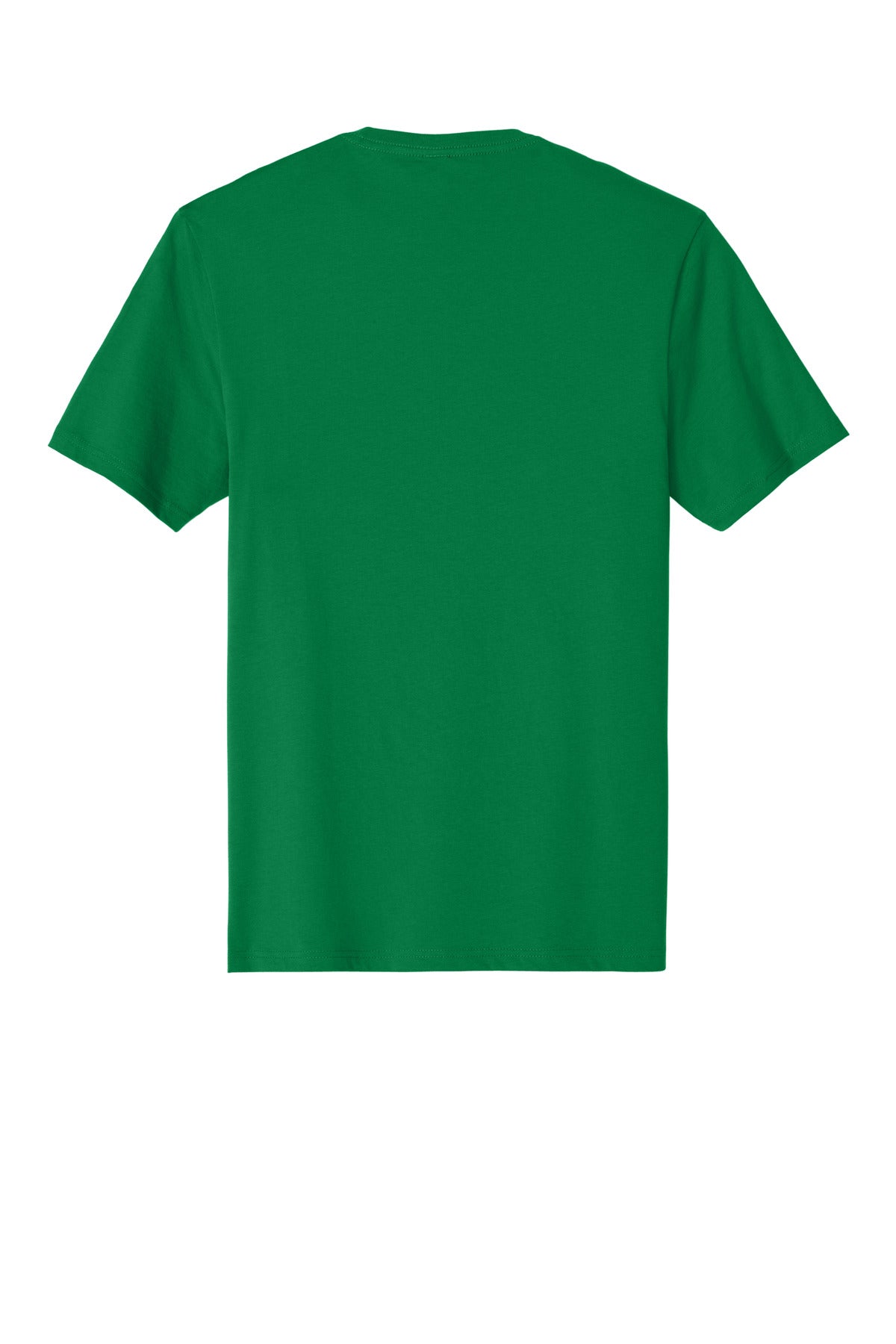 Custom Embroidered District T-Shirts  in Meadow Green