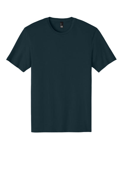 Custom Embroidered District T-Shirts  in New Navy
