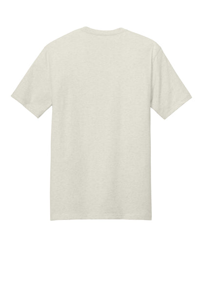 Custom Embroidered District T-Shirts  in Oatmeal Heather