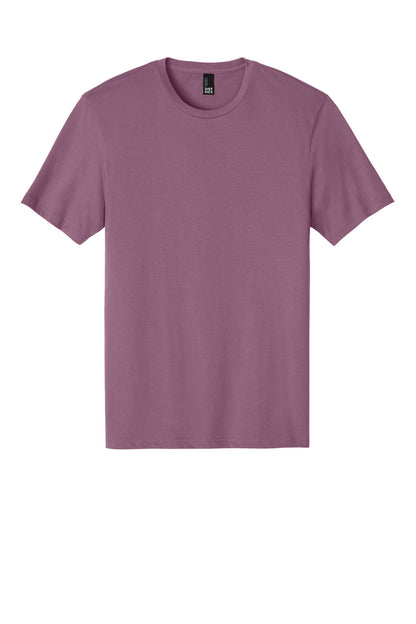 Custom Embroidered District T-Shirts  in Orchid Haze
