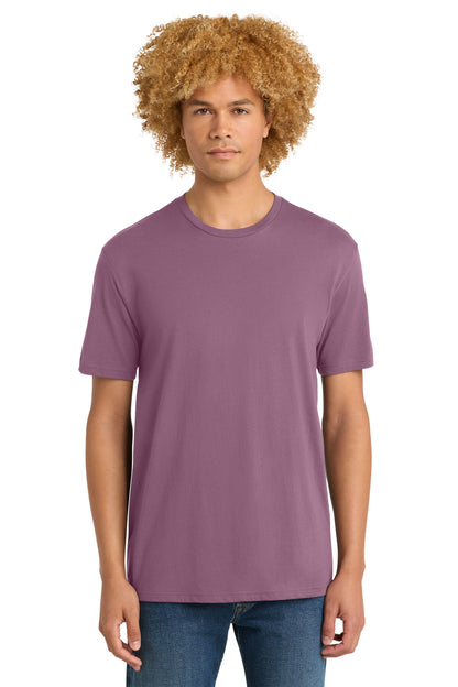 Custom Embroidered District T-Shirts  in Orchid Haze