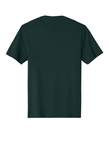 Custom Embroidered District T-Shirts  in Rainforest