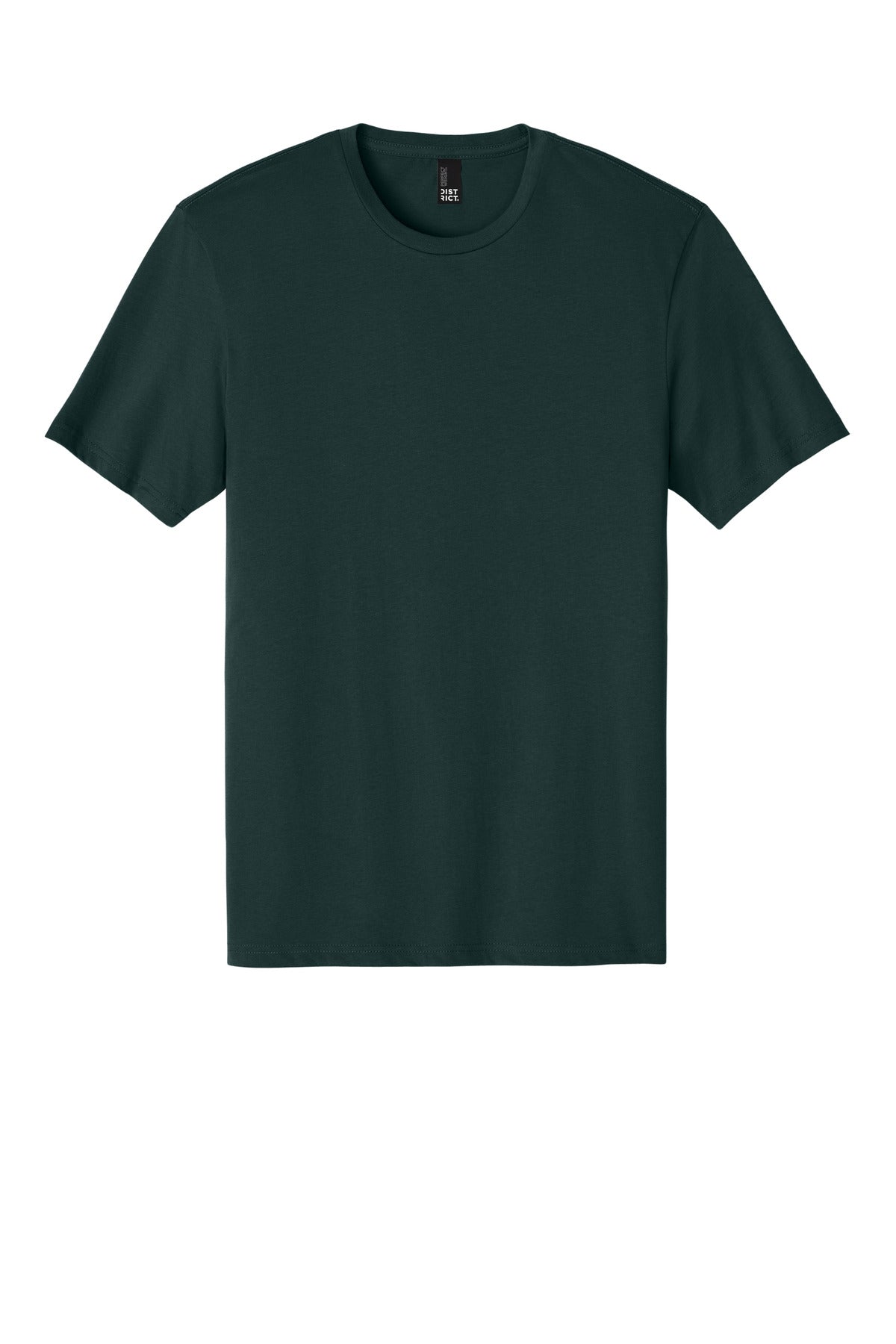 Custom Embroidered District T-Shirts  in Rainforest