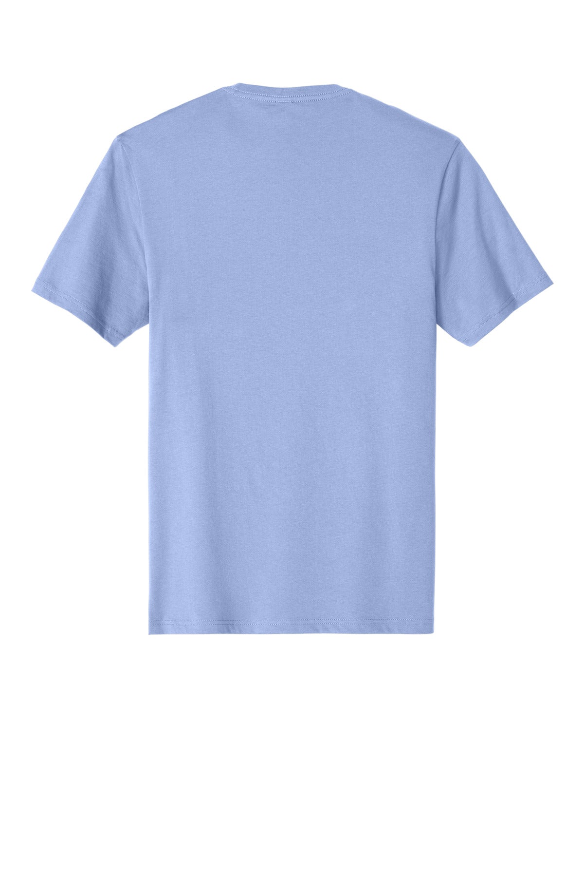 Custom Embroidered District T-Shirts  in Soft Lilac