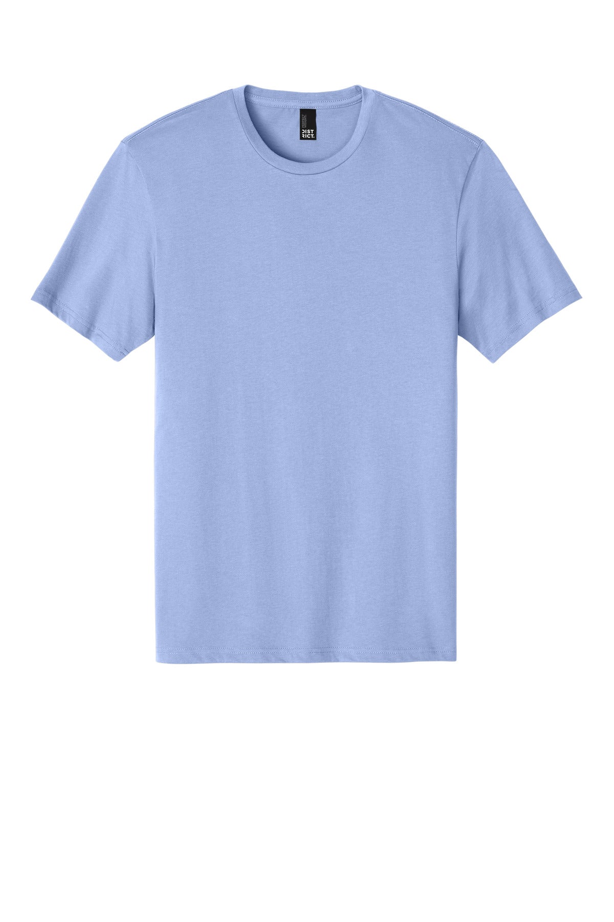Custom Embroidered District T-Shirts  in Soft Lilac