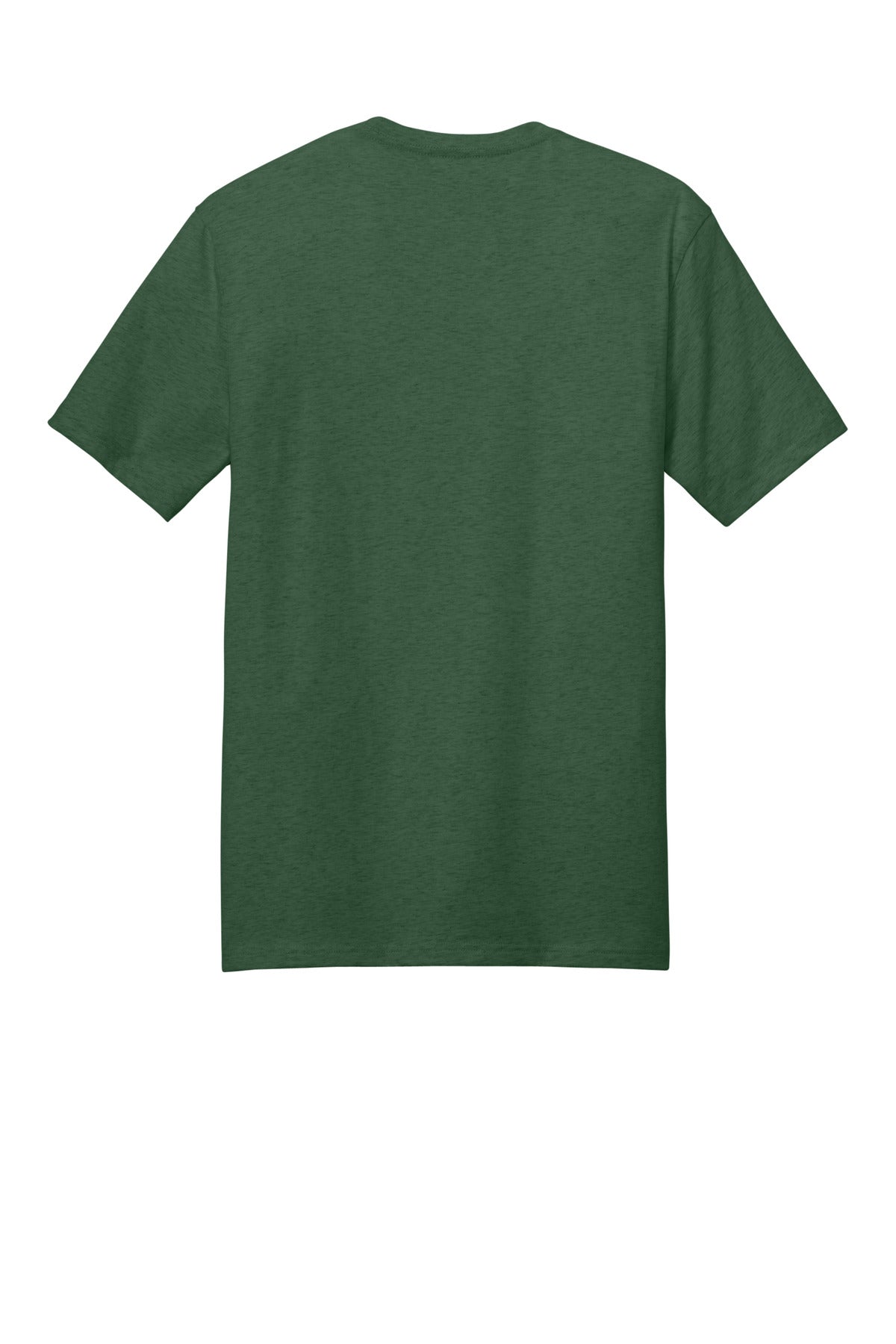 Custom Embroidered District T-Shirts  in Timber Green Heather