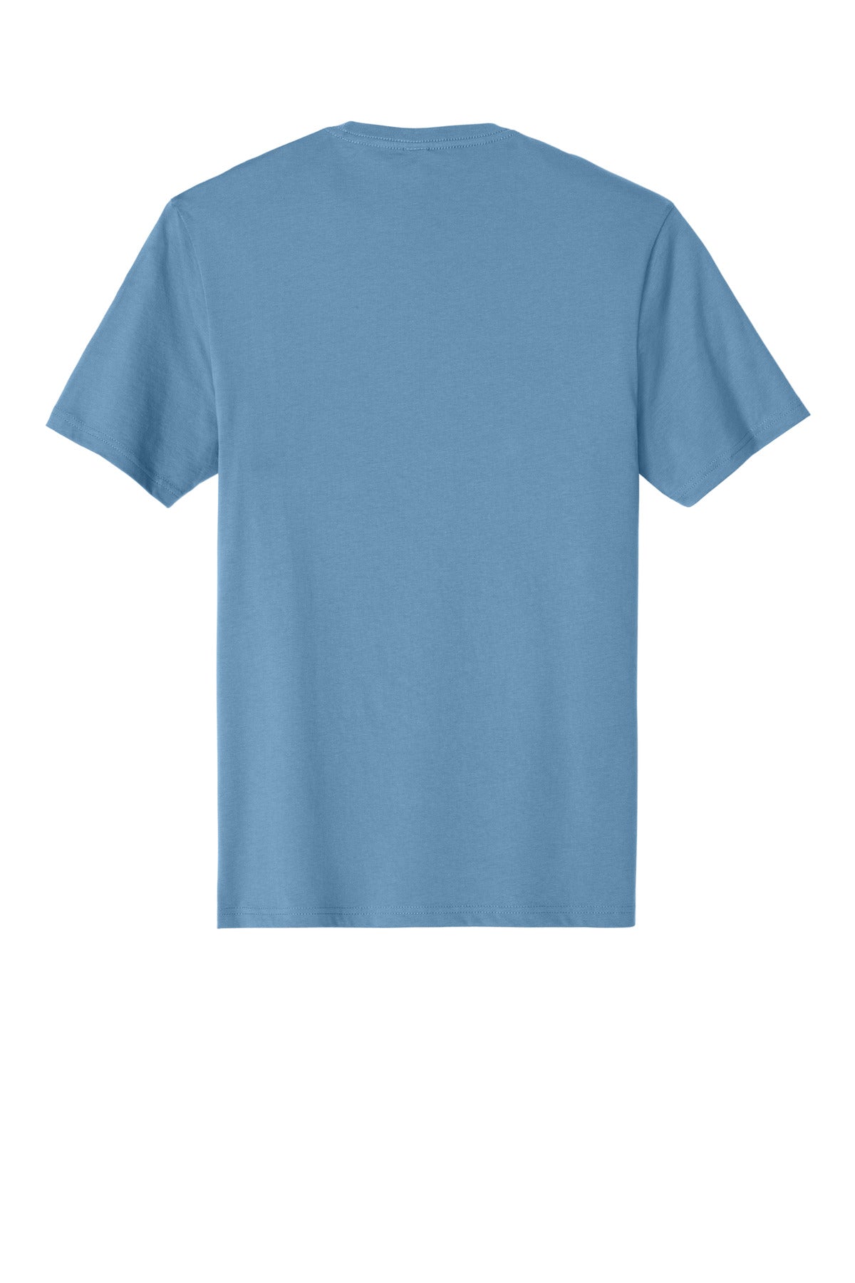 Custom Embroidered District T-Shirts  in Tundra Blue