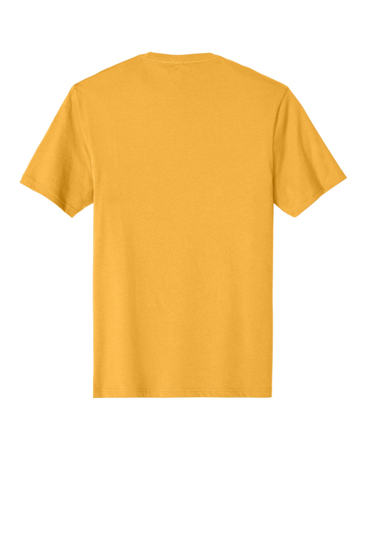 Custom Embroidered District T-Shirts  in Warm Gold