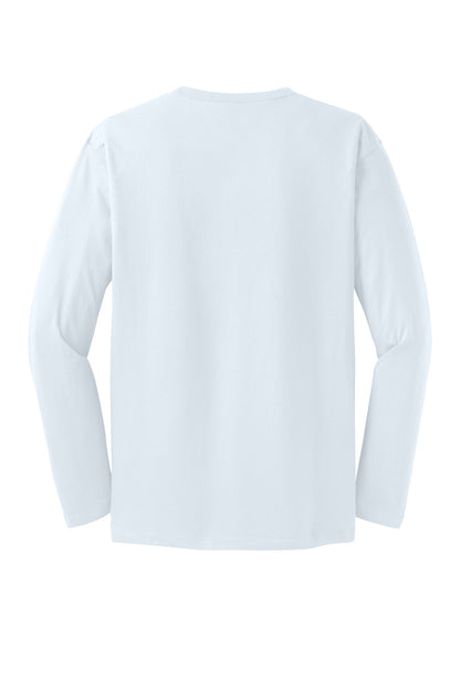 Custom Embroidered District T-Shirts  in Bright White