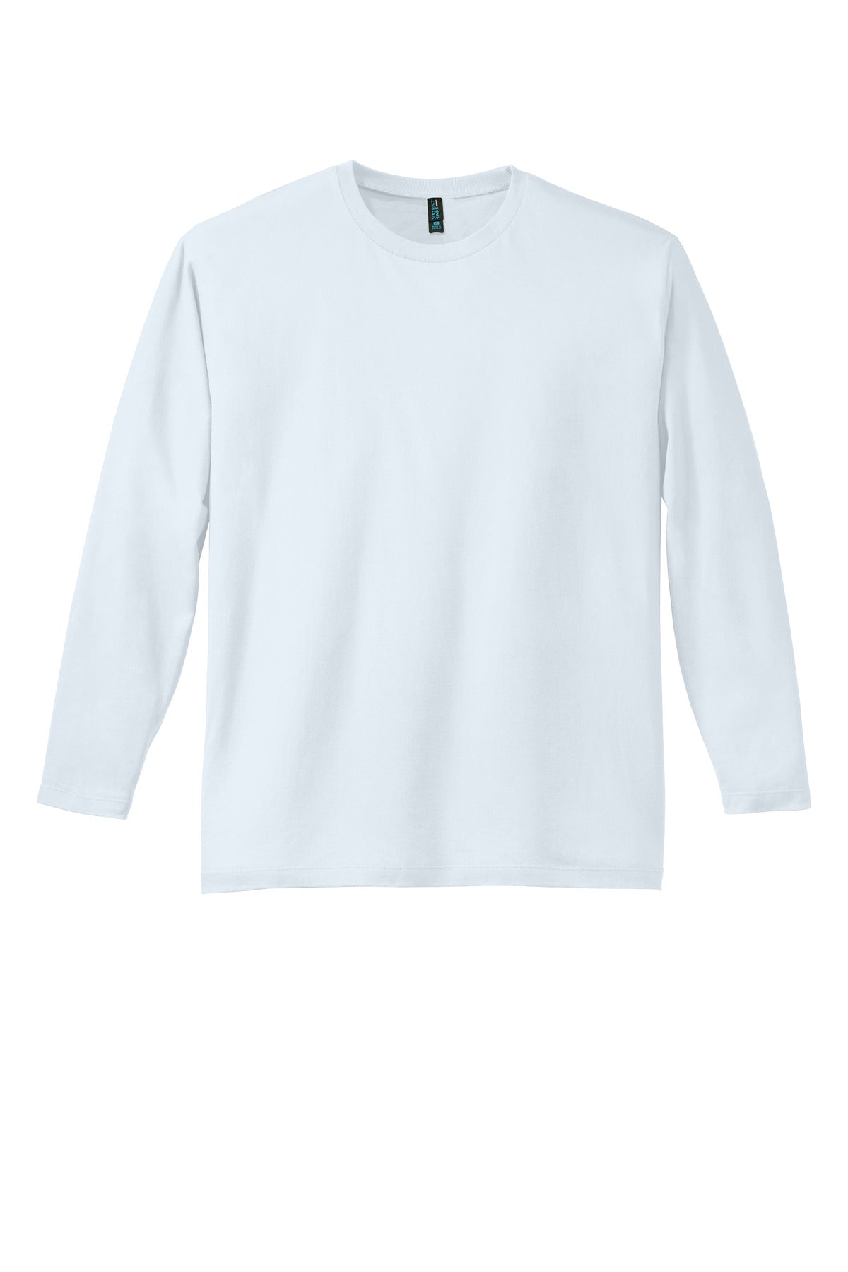 Custom Embroidered District T-Shirts  in Bright White