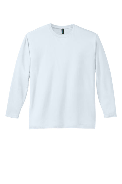 Custom Embroidered District T-Shirts  in Bright White