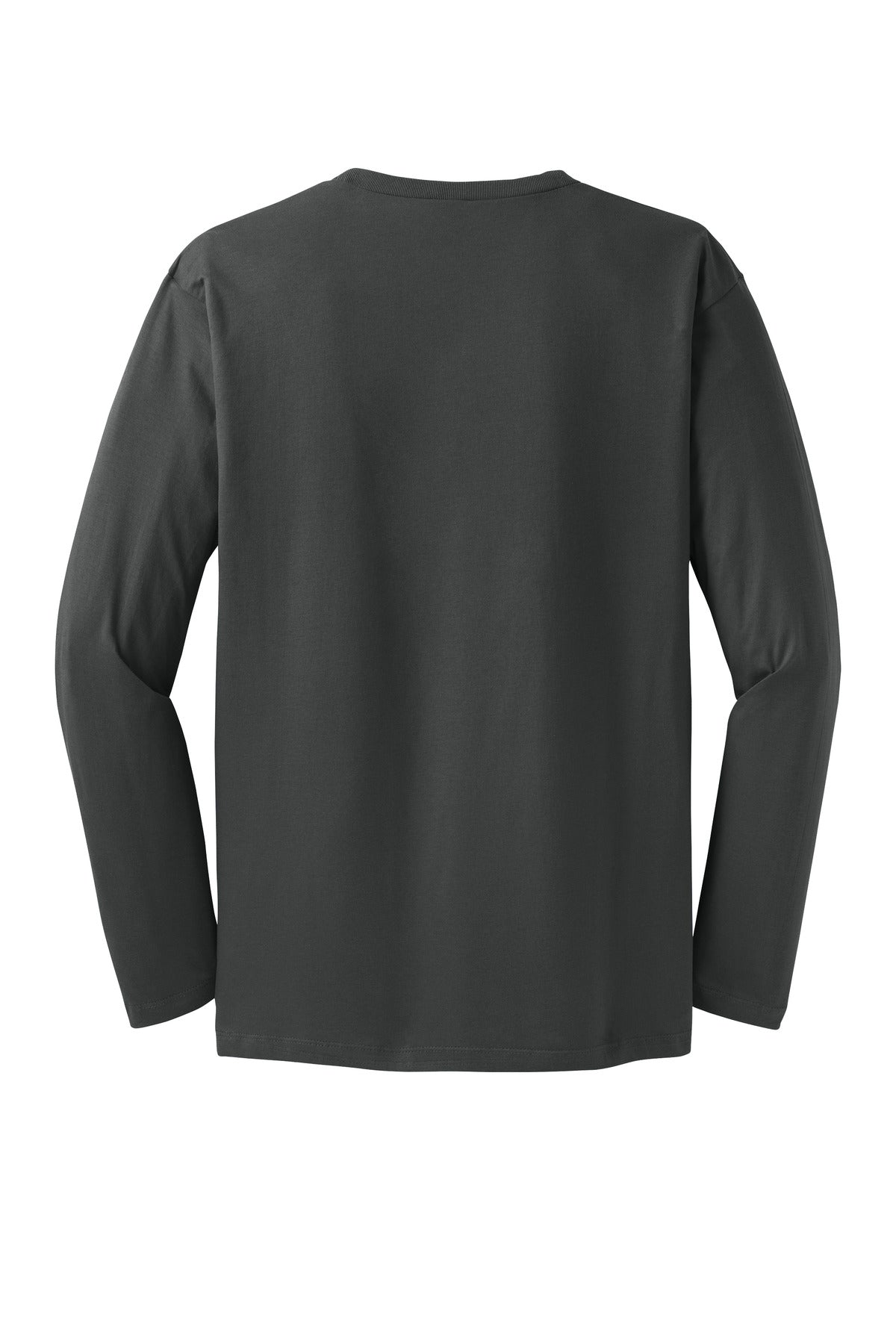 Custom Embroidered District T-Shirts  in Charcoal