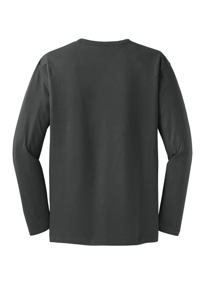 Custom Embroidered District T-Shirts  in Charcoal
