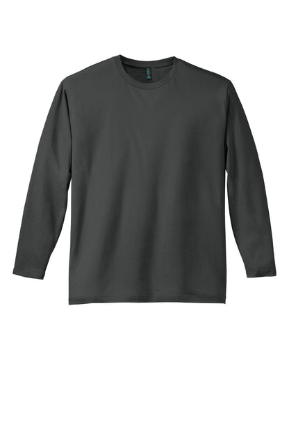 Custom Embroidered District T-Shirts  in Charcoal