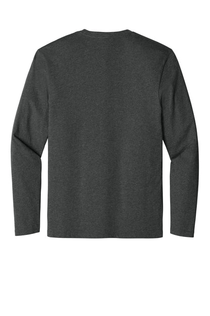 Custom Embroidered District T-Shirts  in Heathered Charcoal