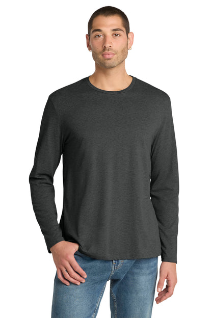Custom Embroidered District T-Shirts  in Heathered Charcoal