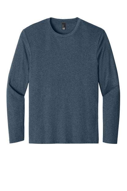 Custom Embroidered District T-Shirts  in Heathered Navy