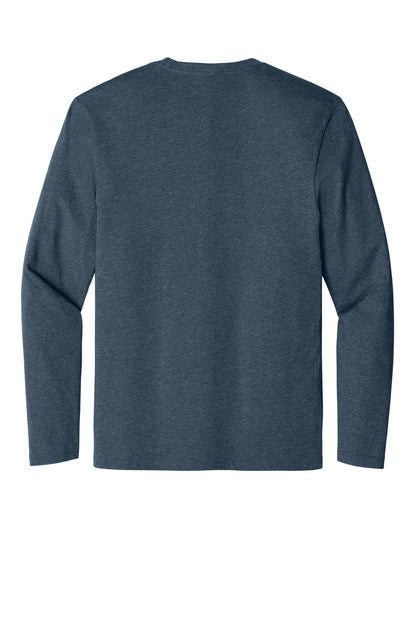 Custom Embroidered District T-Shirts  in Heathered Navy