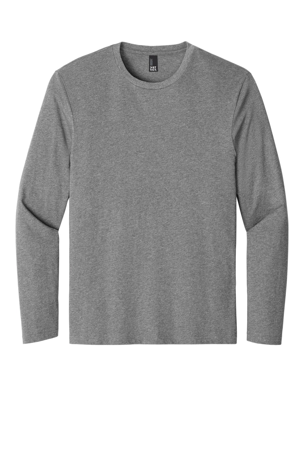Custom Embroidered District T-Shirts  in Heathered Steel
