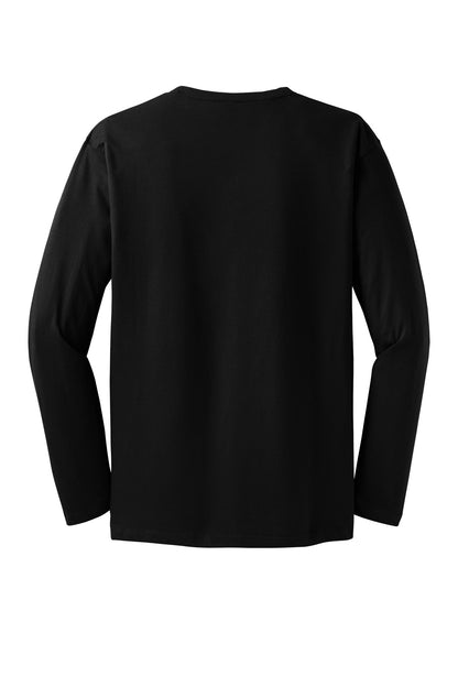 Custom Embroidered District T-Shirts  in Jet Black