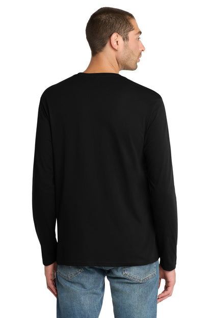 Custom Embroidered District T-Shirts  in Jet Black