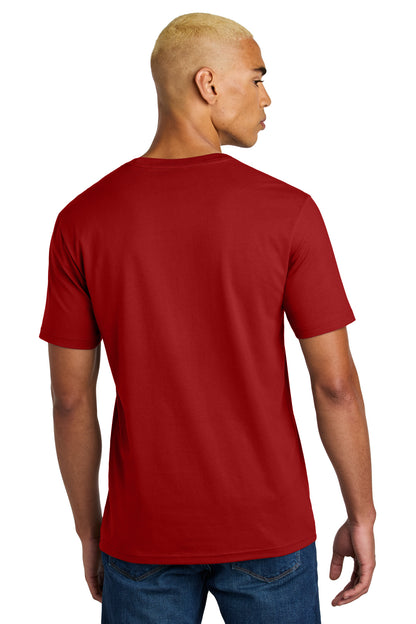 Custom Embroidered District Perfect Weight Icon Tee DT106,Classic Red