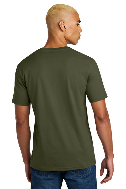 Custom Embroidered District Perfect Weight Icon Tee DT106,Military Green
