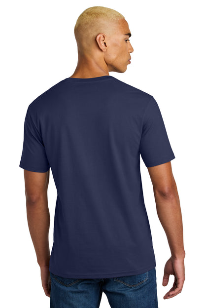 Custom Embroidered District Perfect Weight Icon Tee DT106,Tanzanite