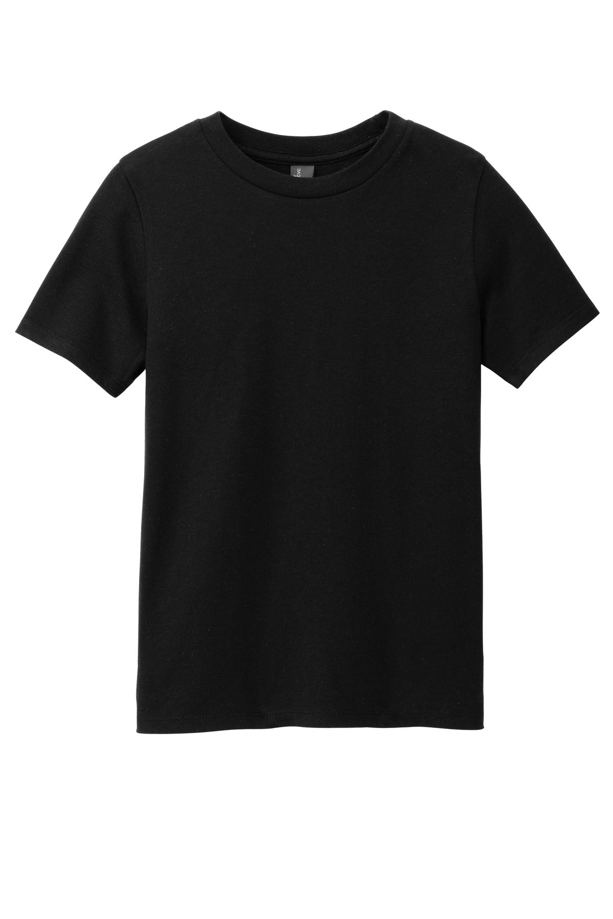 Custom Embroidered District T-Shirts  in Black