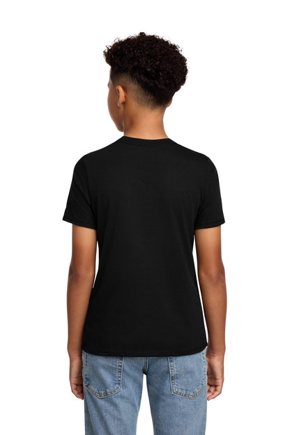 Custom Embroidered District T-Shirts  in Black