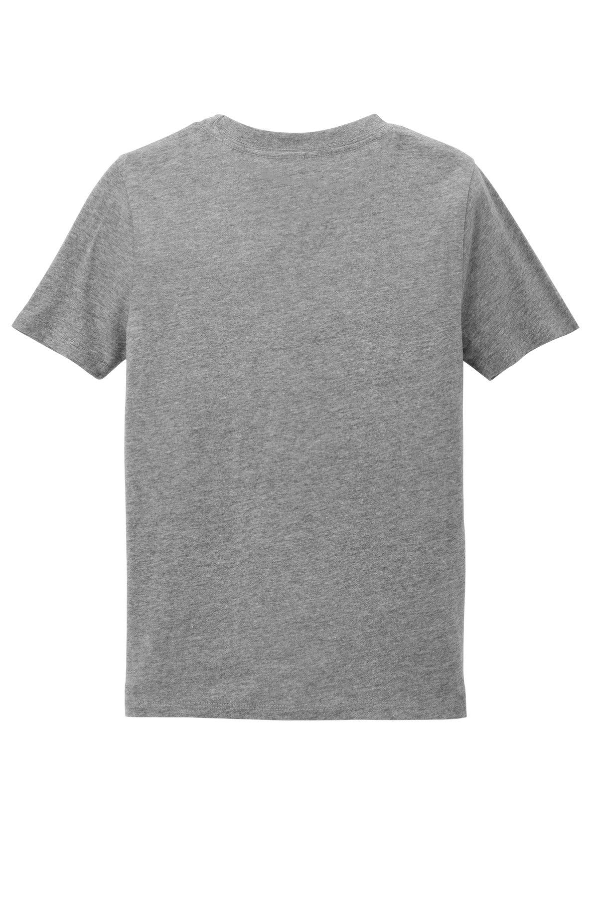 Custom Embroidered District T-Shirts  in Grey Frost
