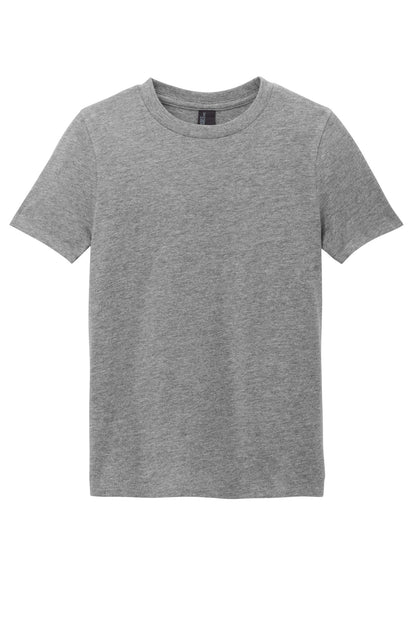 Custom Embroidered District T-Shirts  in Grey Frost
