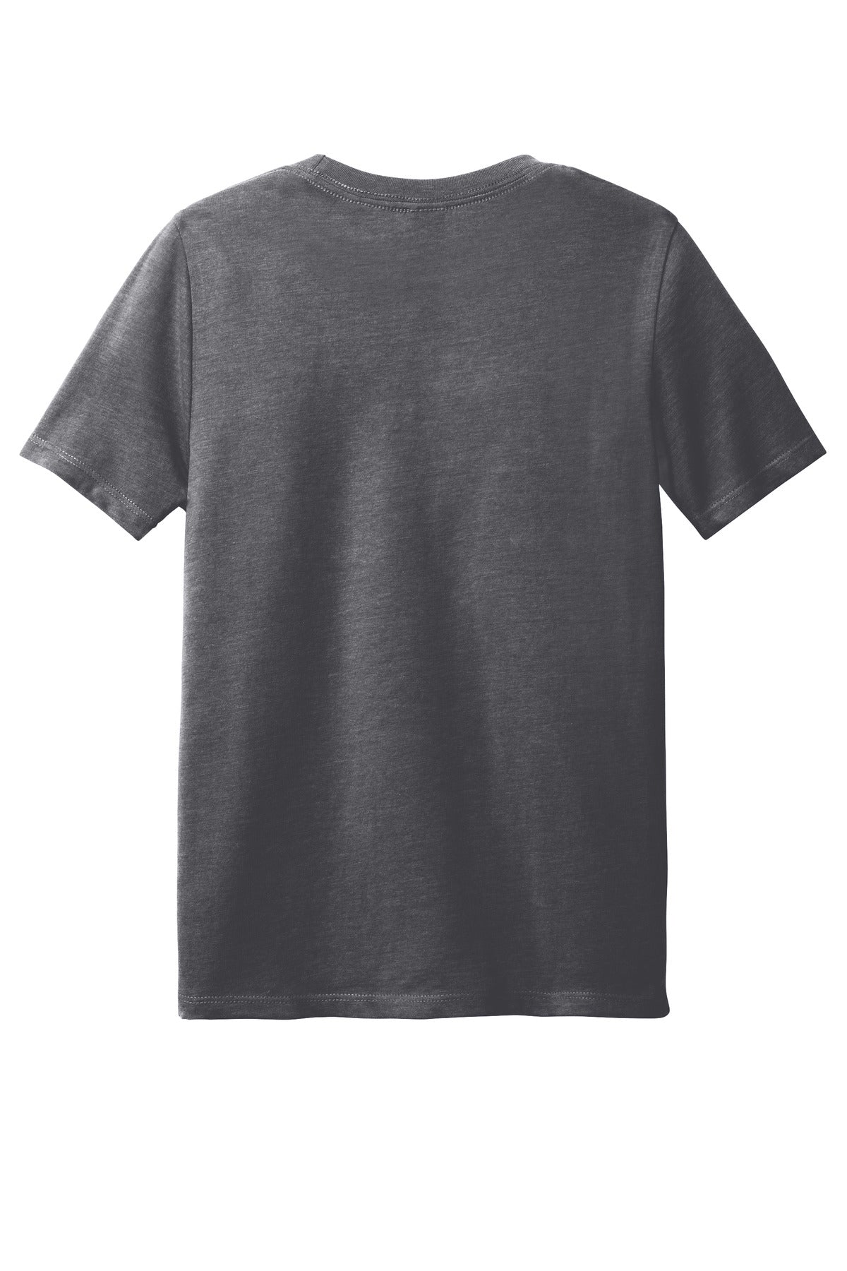 Custom Embroidered District T-Shirts  in Heathered Charcoal
