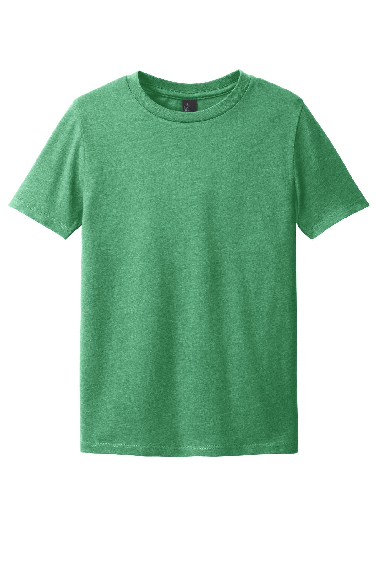 Custom Embroidered District T-Shirts  in Heathered Kelly Green