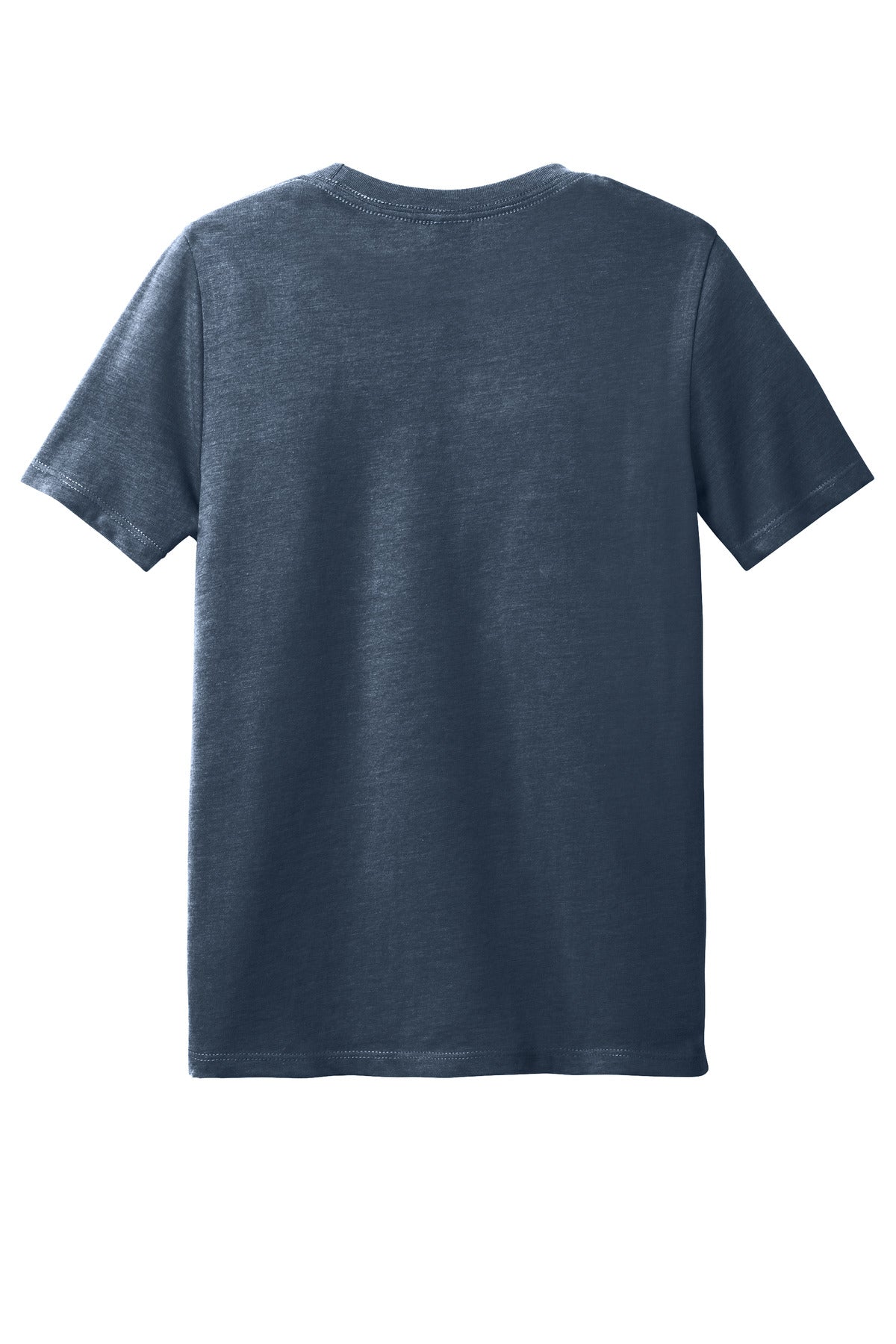 Custom Embroidered District T-Shirts  in Heathered Navy