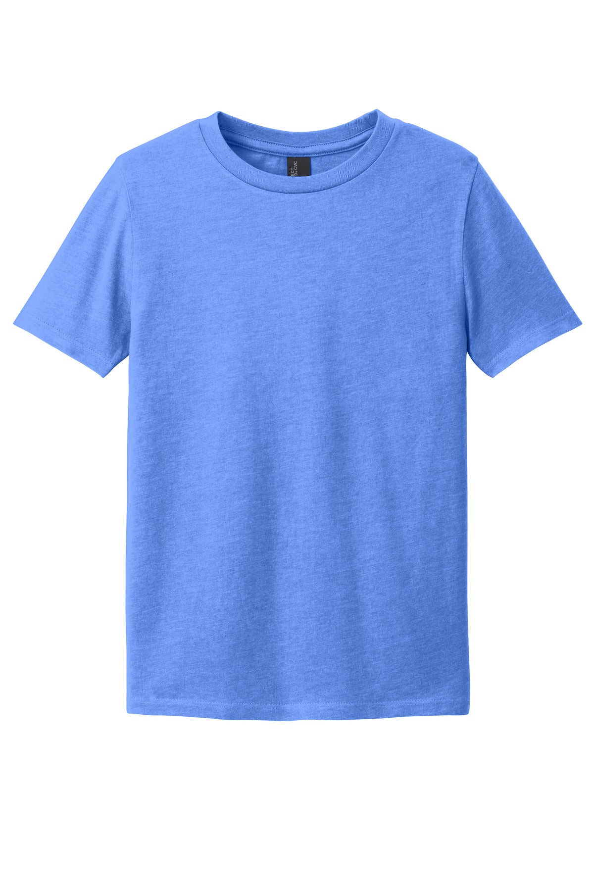 Custom Embroidered District T-Shirts  in Heathered Royal