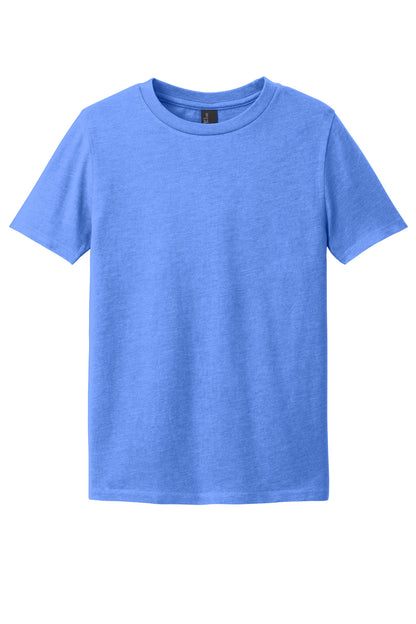 Custom Embroidered District T-Shirts  in Heathered Royal