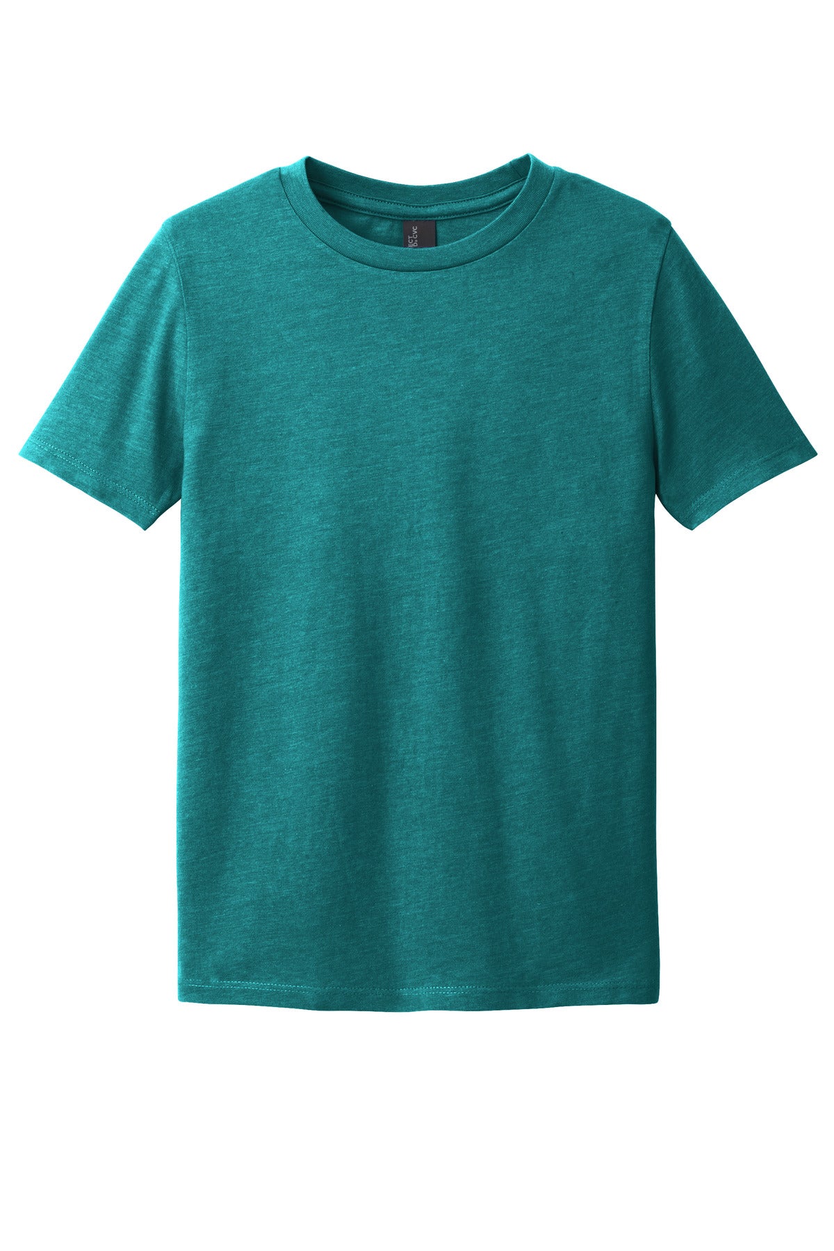 Custom Embroidered District T-Shirts  in Heathered Teal