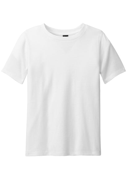 Custom Embroidered District T-Shirts  in White