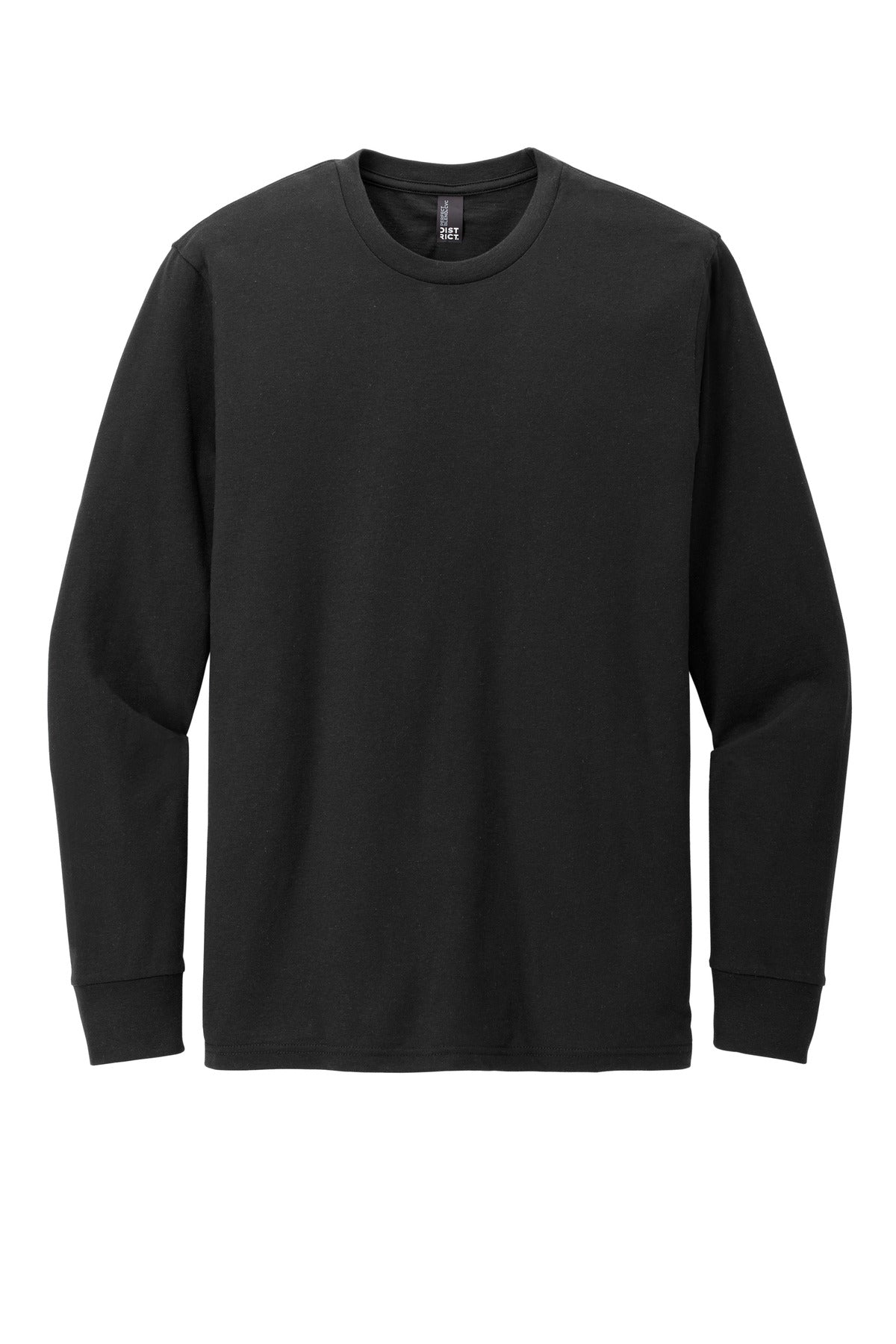 Custom Embroidered District T-Shirts  in Black