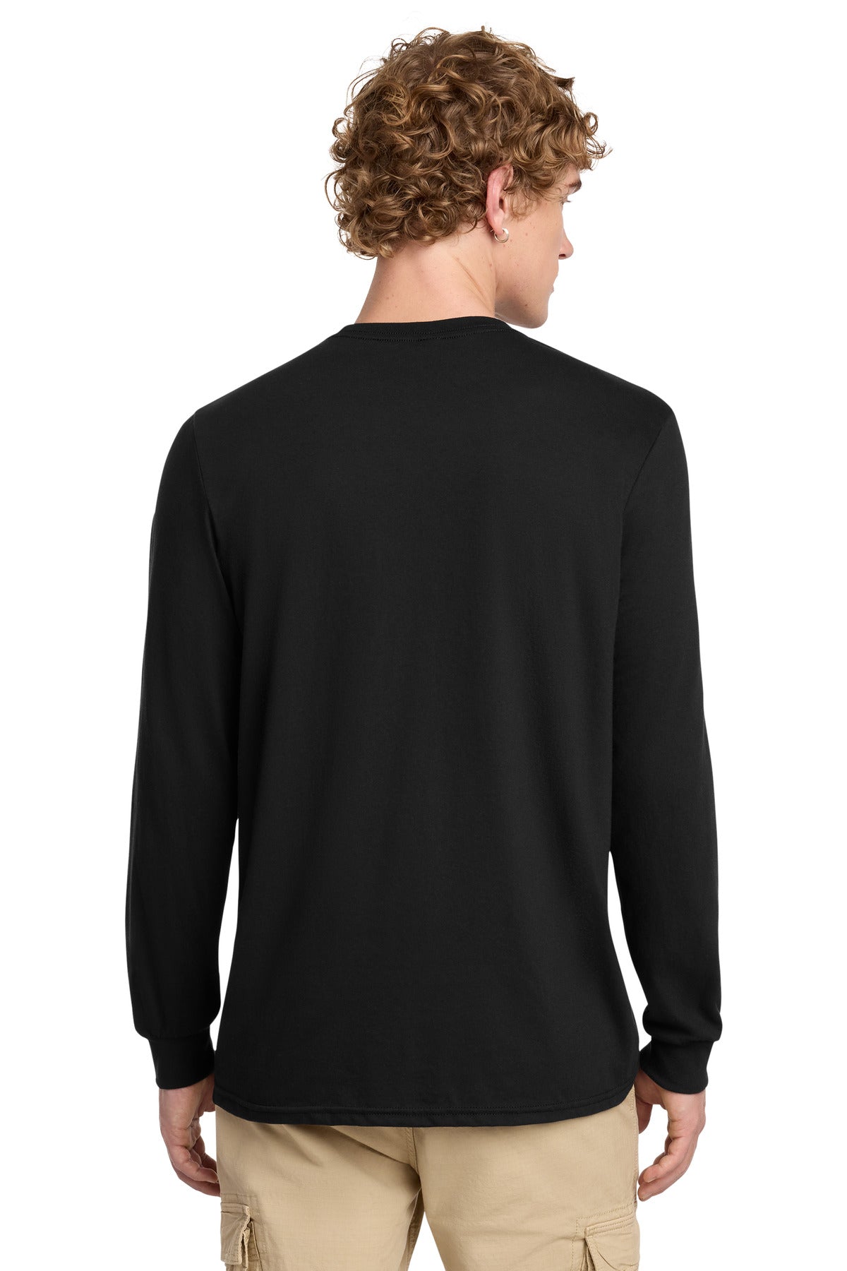 Custom Embroidered District T-Shirts  in Black