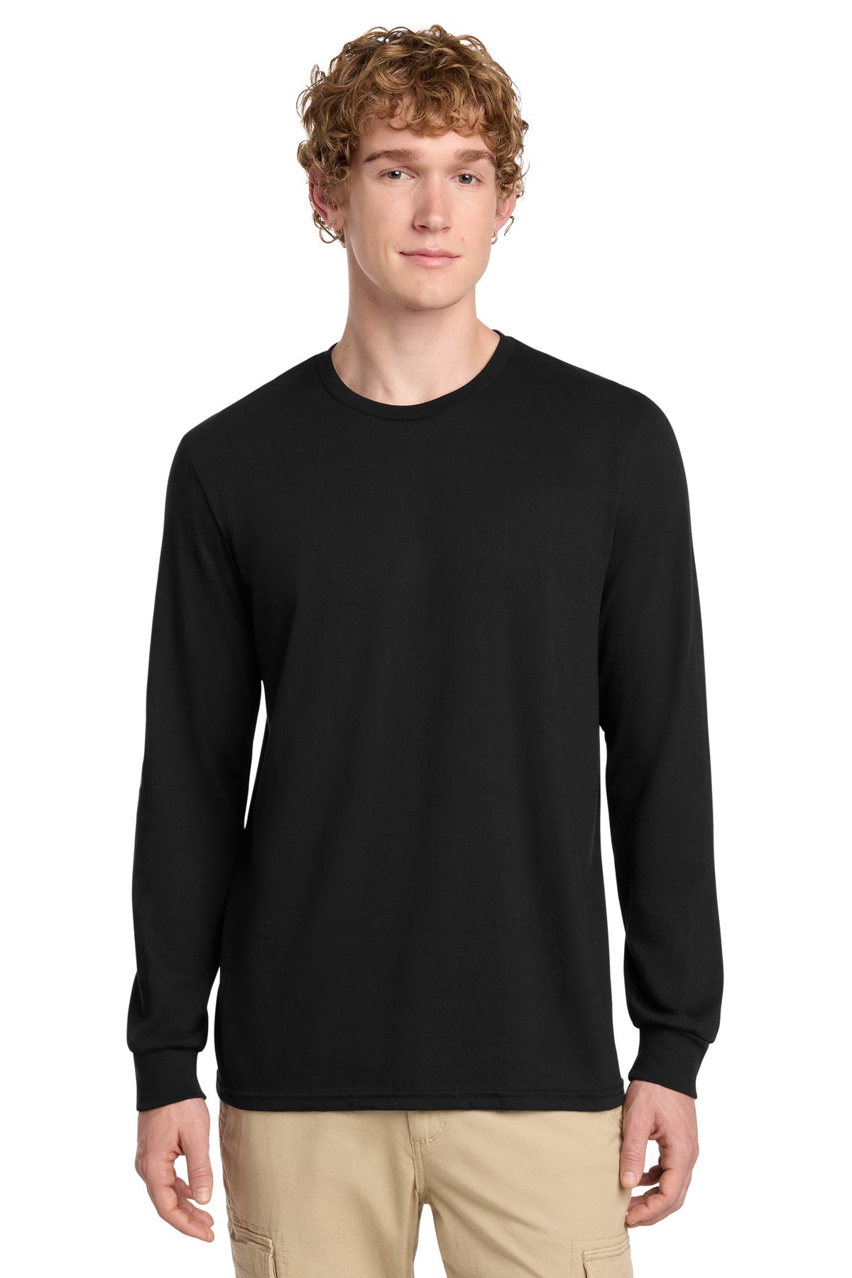 Custom Embroidered District T-Shirts  in Black