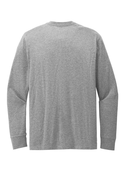 Custom Embroidered District T-Shirts  in Grey Frost