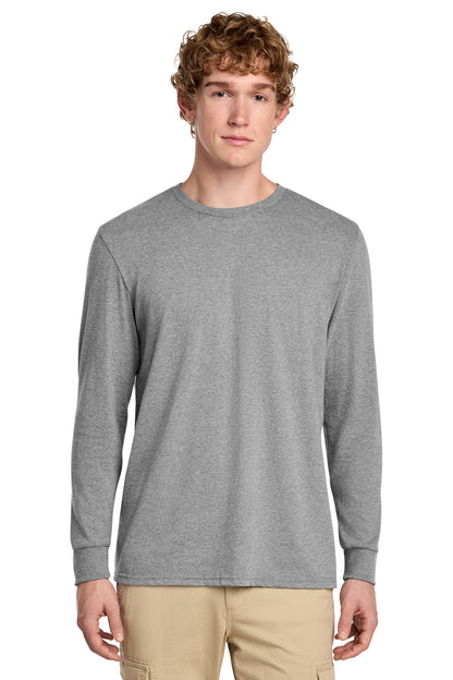 Custom Embroidered District T-Shirts  in Grey Frost