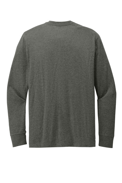 Custom Embroidered District T-Shirts  in Heathered Charcoal